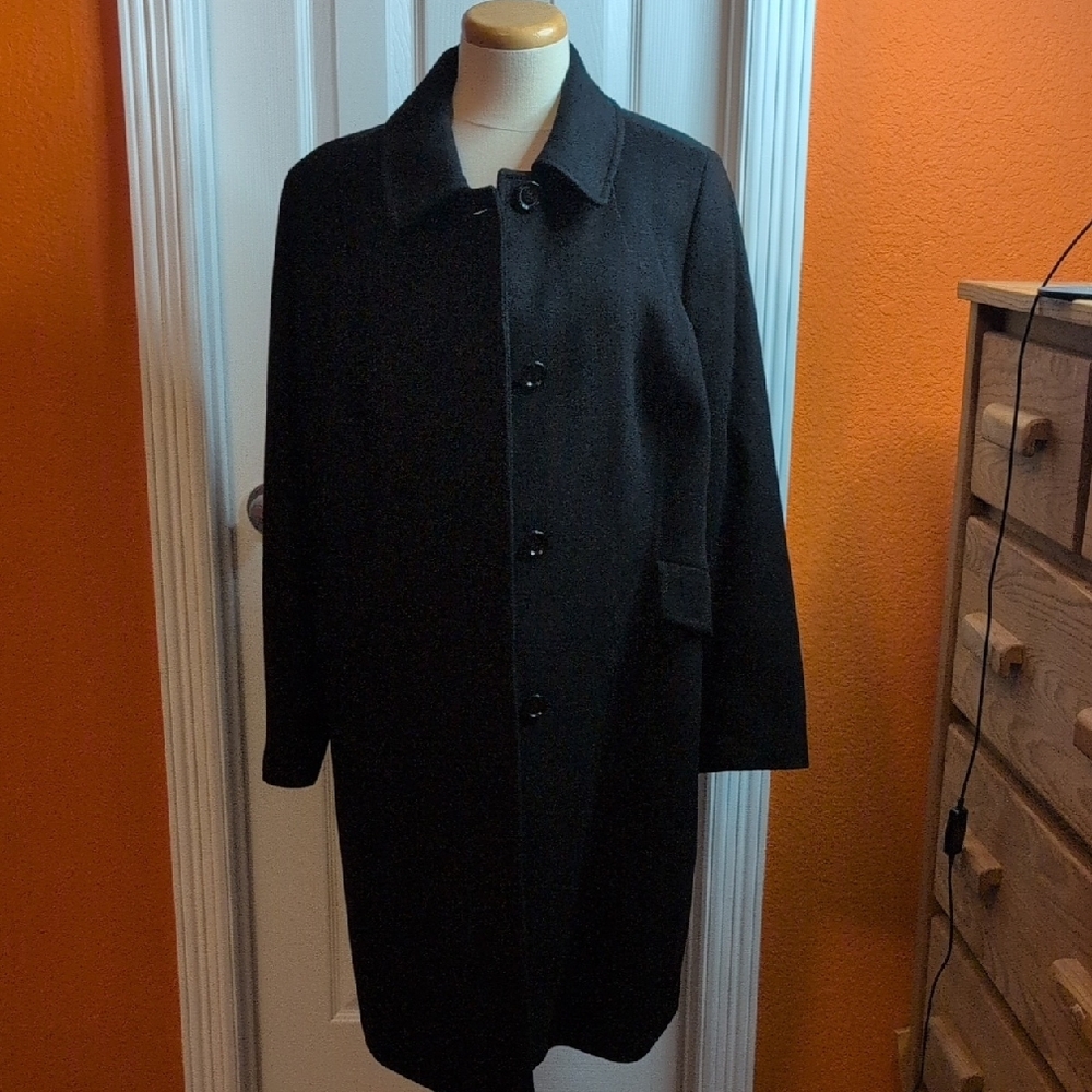 Talbots Black Pea Coat